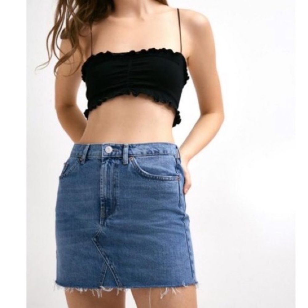 urban outfitters denim mini skirt